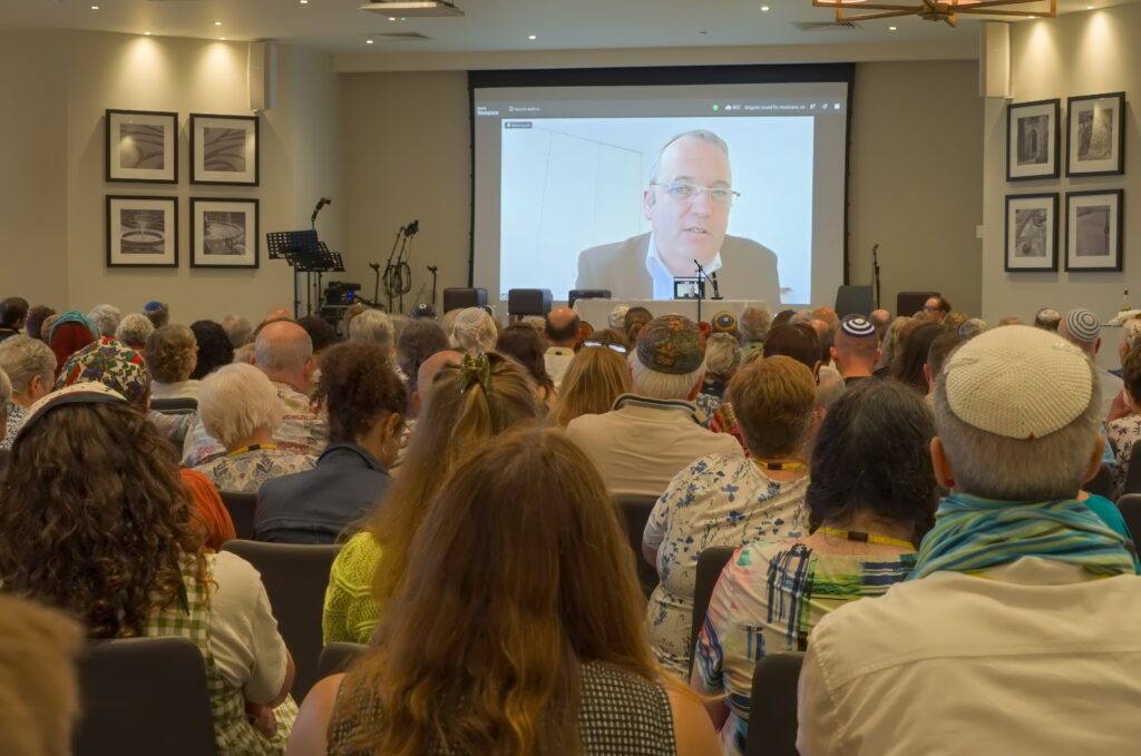 MK Rabbi Gilad Kariv delivers his keynote address