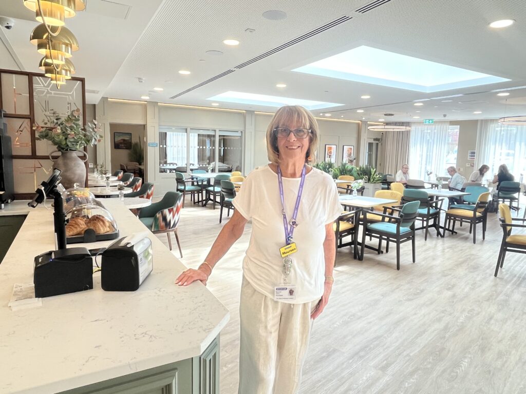 Volunteer Maureen Vallens pictured at the cafe at the The Ronson Community Centre