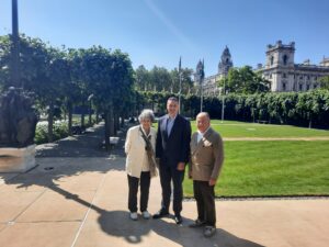 Wes Streeting with the EJN's very own Pat Lidiker and Phillip Leigh in 2023